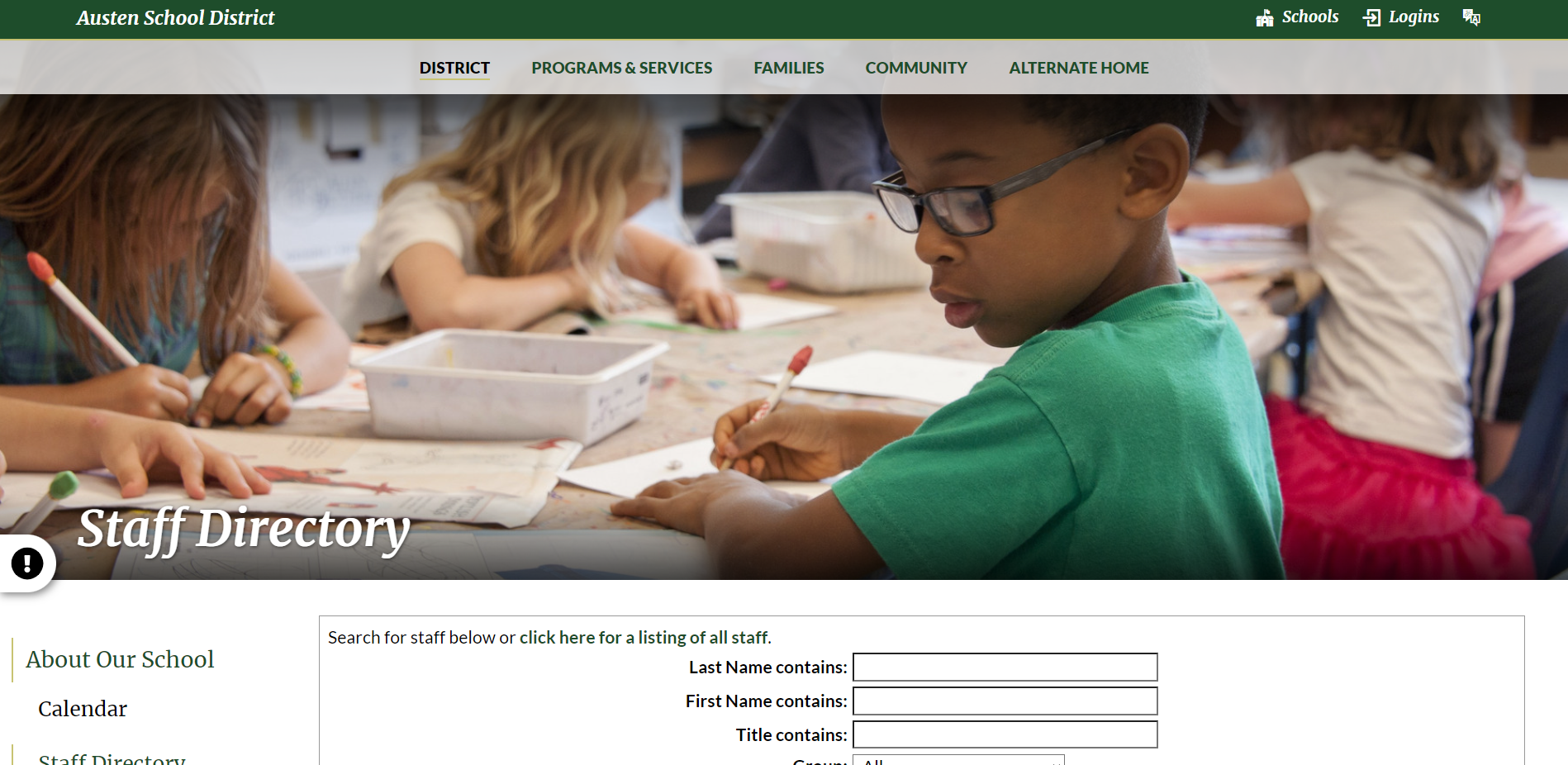 the button to reopen the modal, displayed on an interior page
